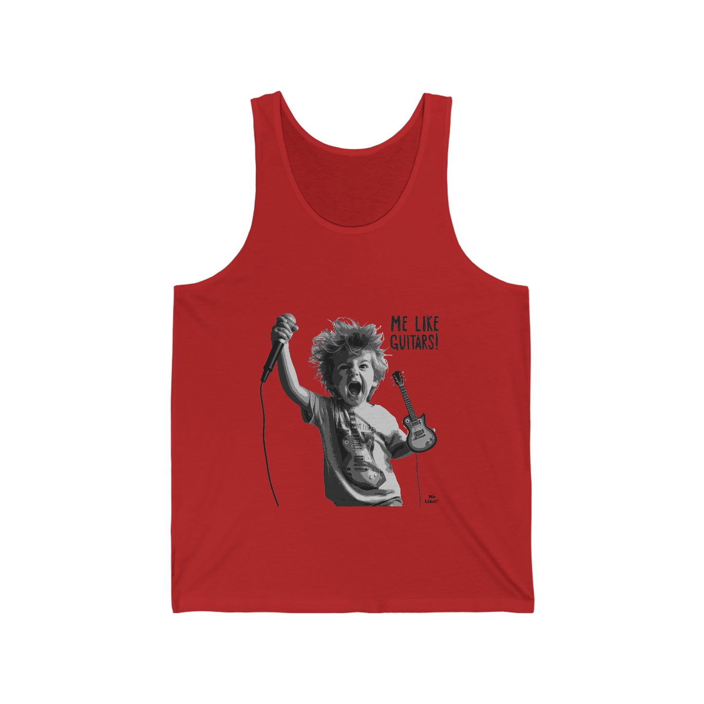 Me Like Guitars! - Unisex Jersey Tank - Punk #2