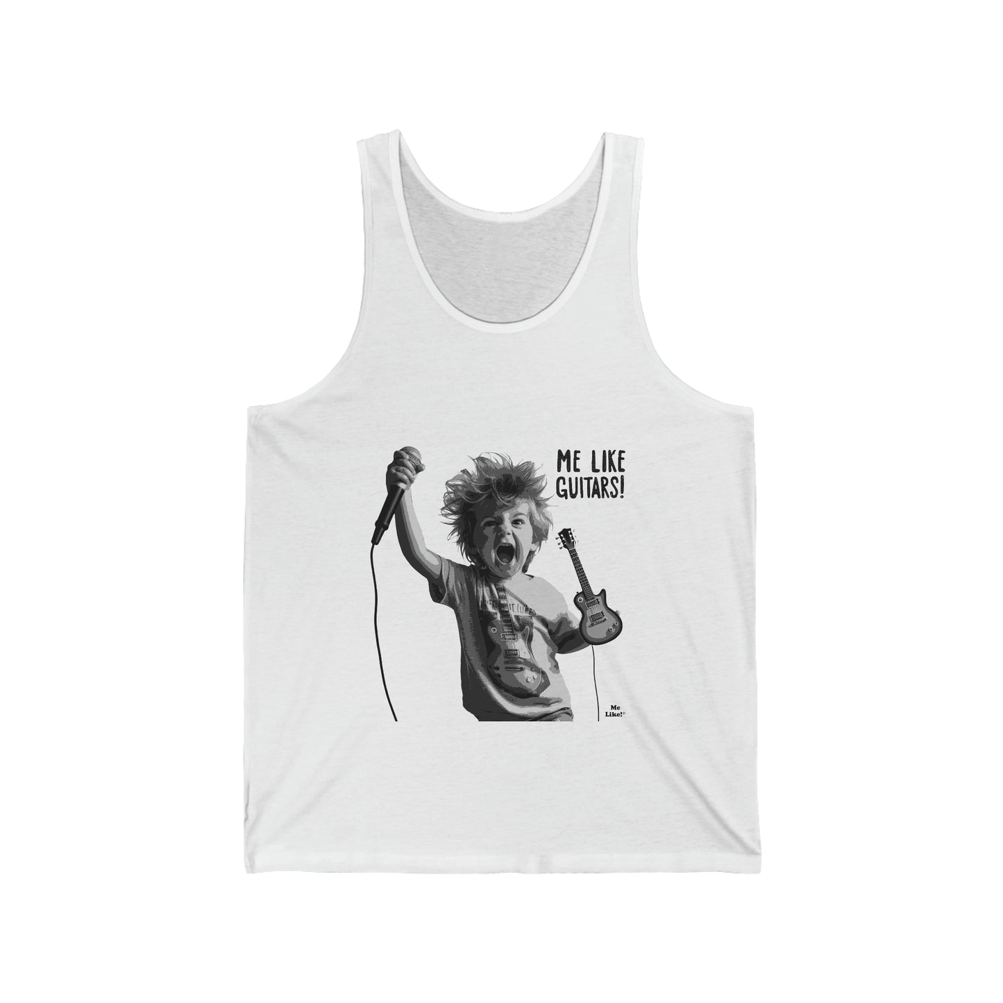 Me Like Guitars! - Unisex Jersey Tank - Punk #2