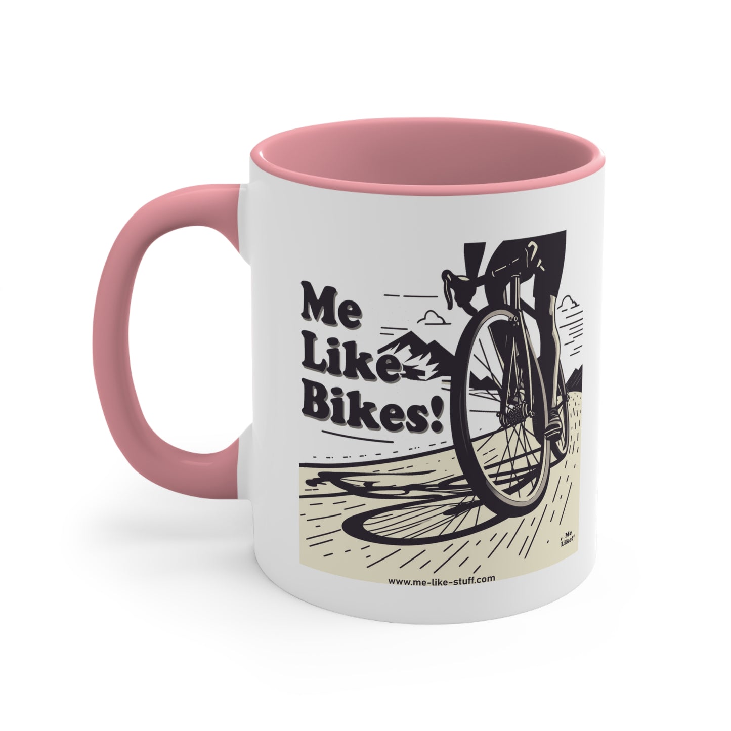 Accent Coffee Mug, 11oz - Me Like Bikes! (RB #2)