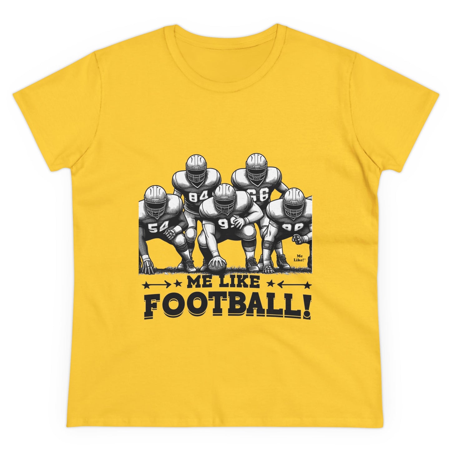 Me Like Football! - Women's Heavy Cotton Tee - (Football #2)