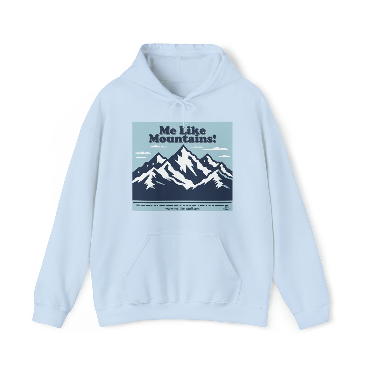 Unisex Heavy Blend™ Hooded Sweatshirt - Me Like Mountains! (#2)