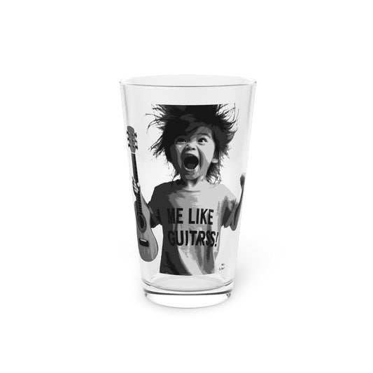 Me Like Guitars! - Pint Glass, 16oz - Punk #1