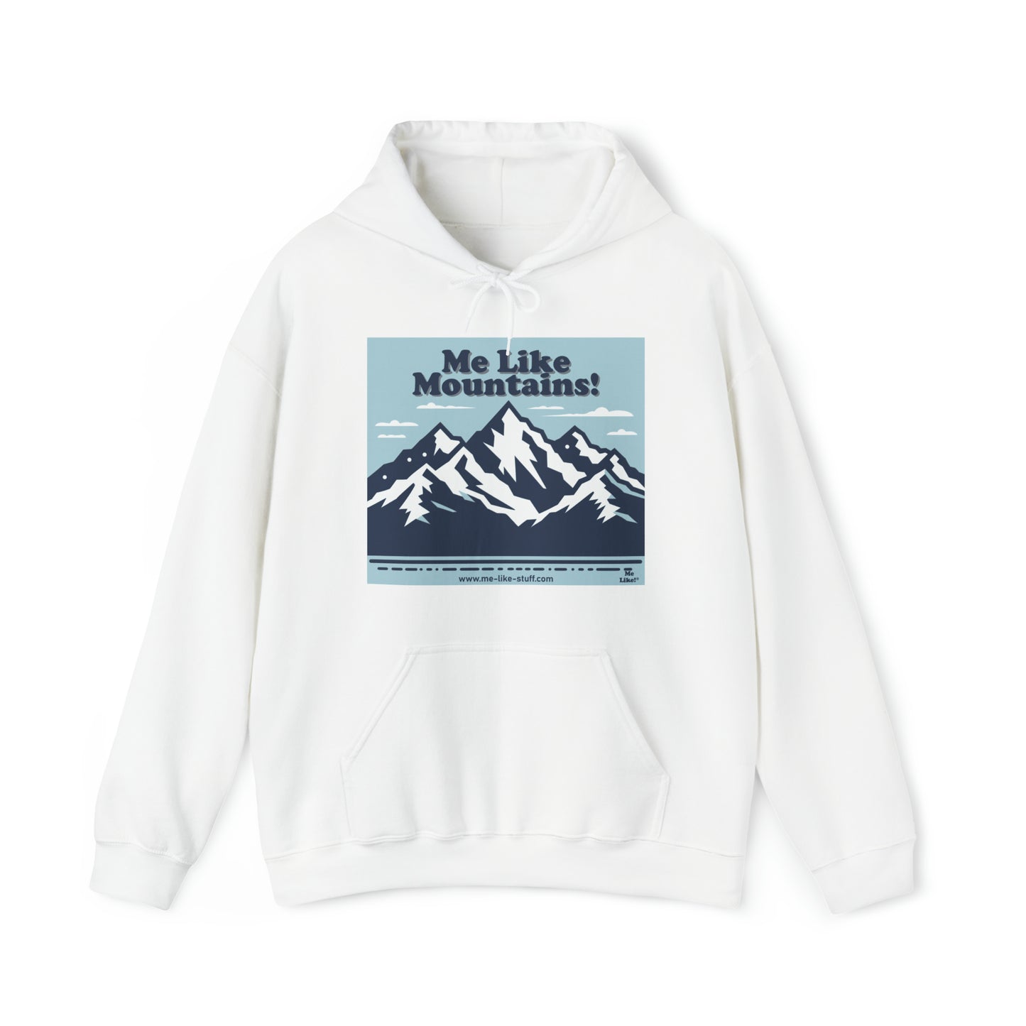 Unisex Heavy Blend™ Hooded Sweatshirt - Me Like Mountains! (#2)