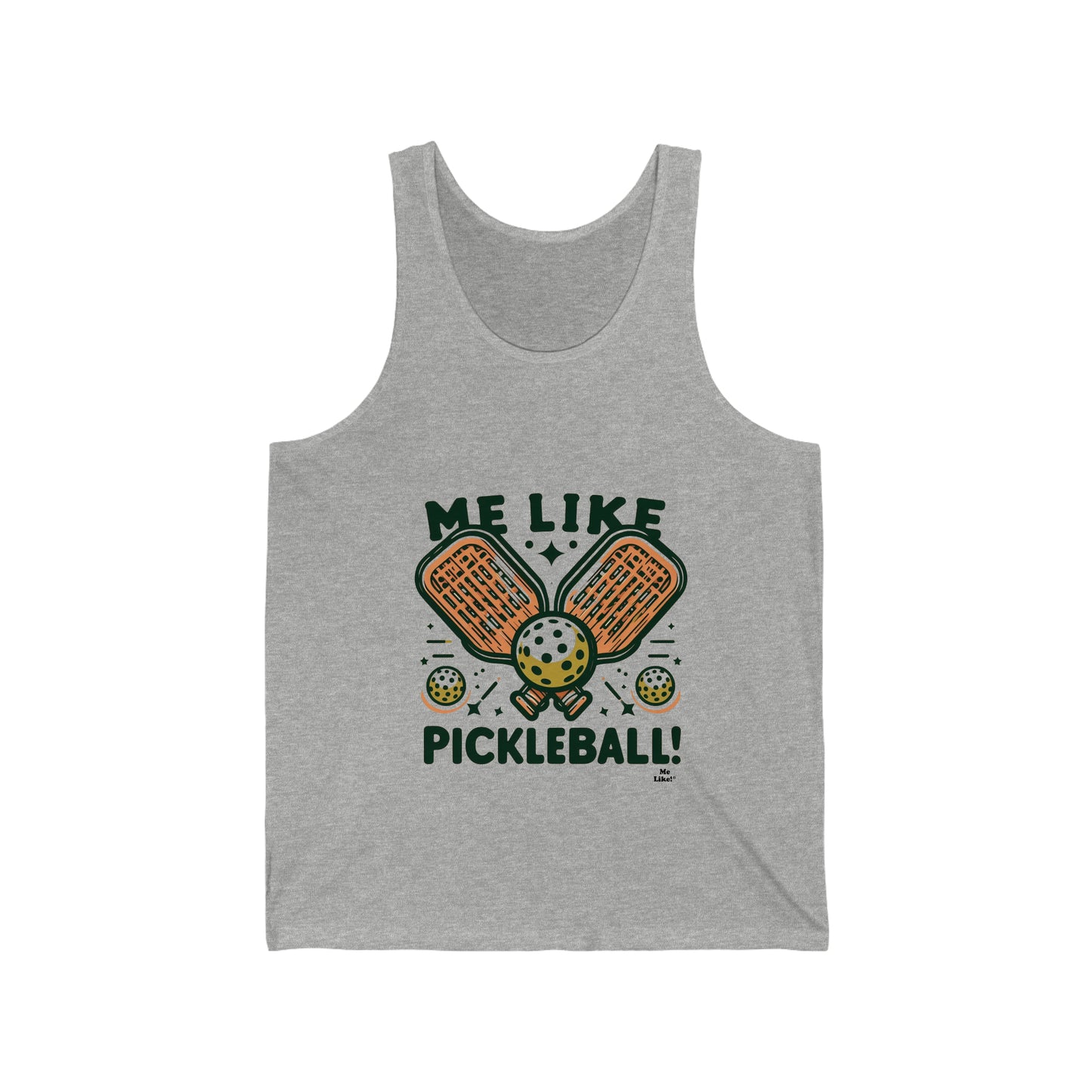 Me Like Pickleball! - Unisex Jersey Tank - (Pickleball #1)