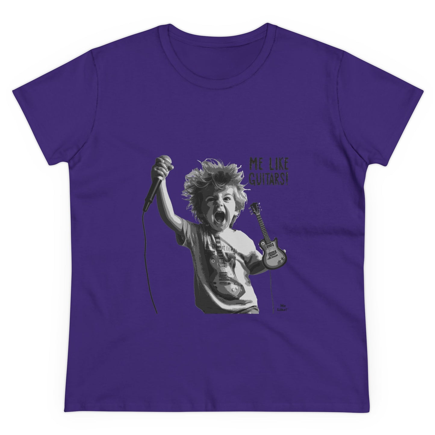 Me Like Guitars! - Women's Cotton Tee - Punk #2