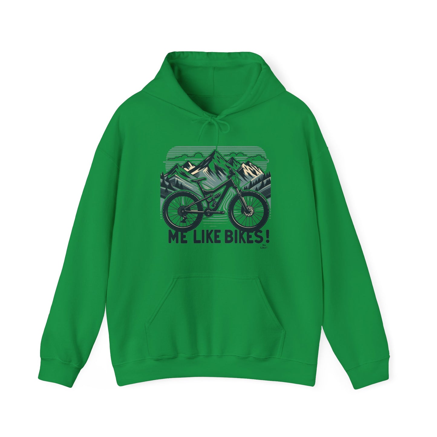 Me Like Bikes! - Unisex Heavy Blend™ Hooded Sweatshirt - (Mountain Bike #5)