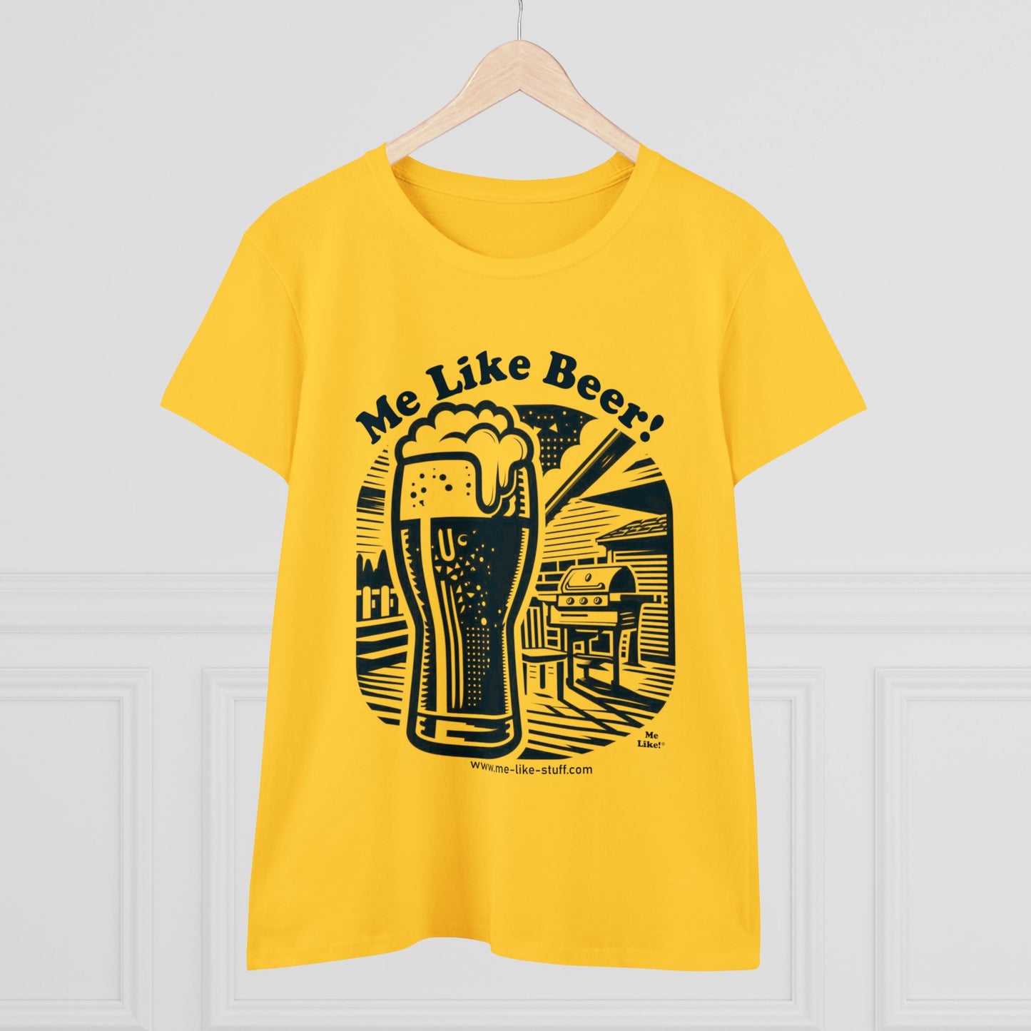 Women's Heavy Cotton Tee - Me Like Beer! (#1)