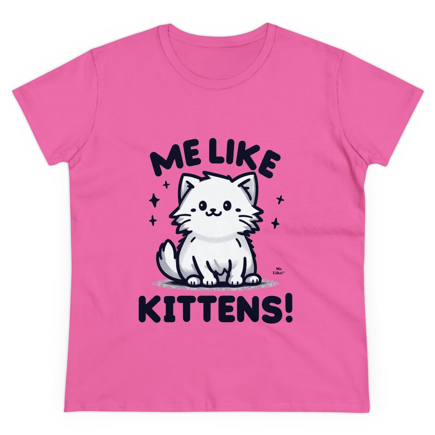 Me Like Kittens! - Women's Heavy Cotton Tee - (#1)