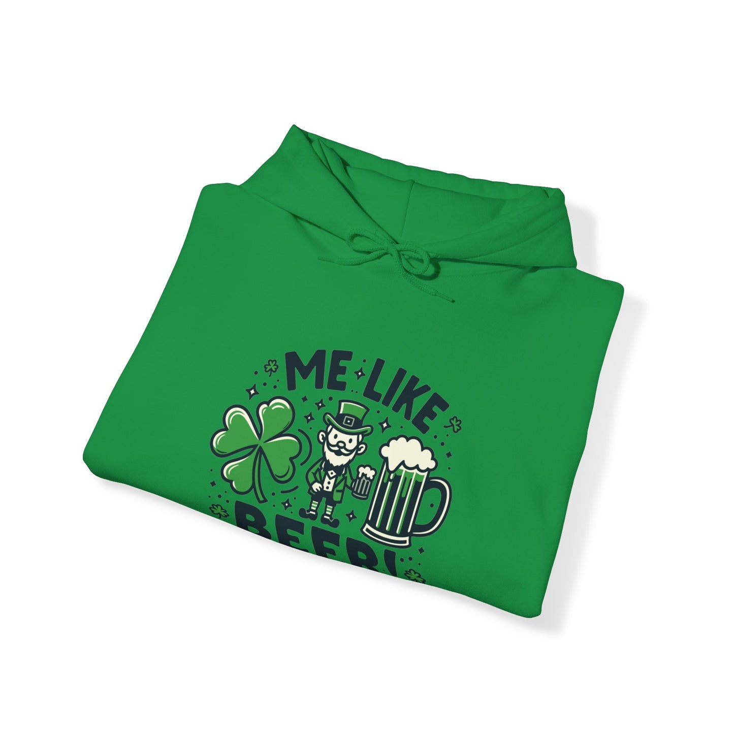 Me Like Beer! - Unisex Heavy Blend™ Hooded Sweatshirt - (St. Patrick's Day #2)