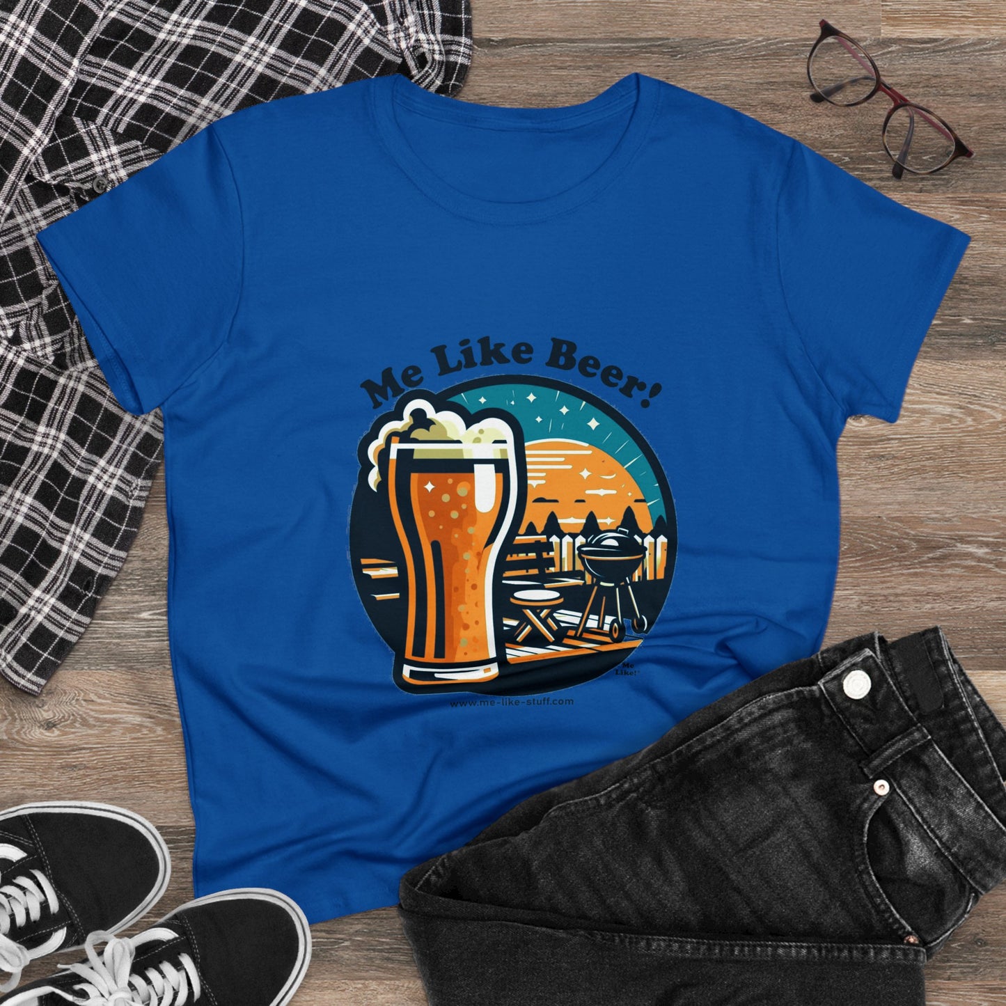 Women's Heavy Cotton Tee - Me Like Beer! (#2)