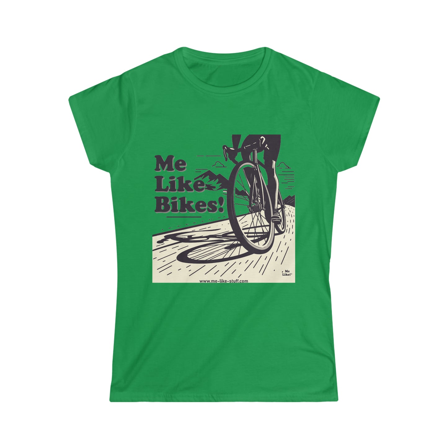 Women's Softstyle Tee - Me Like Bikes! (RB #2)