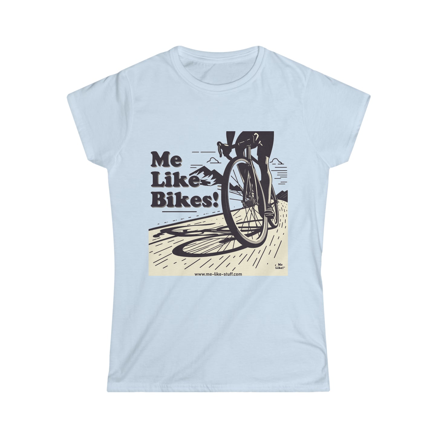 Women's Softstyle Tee - Me Like Bikes! (RB #2)