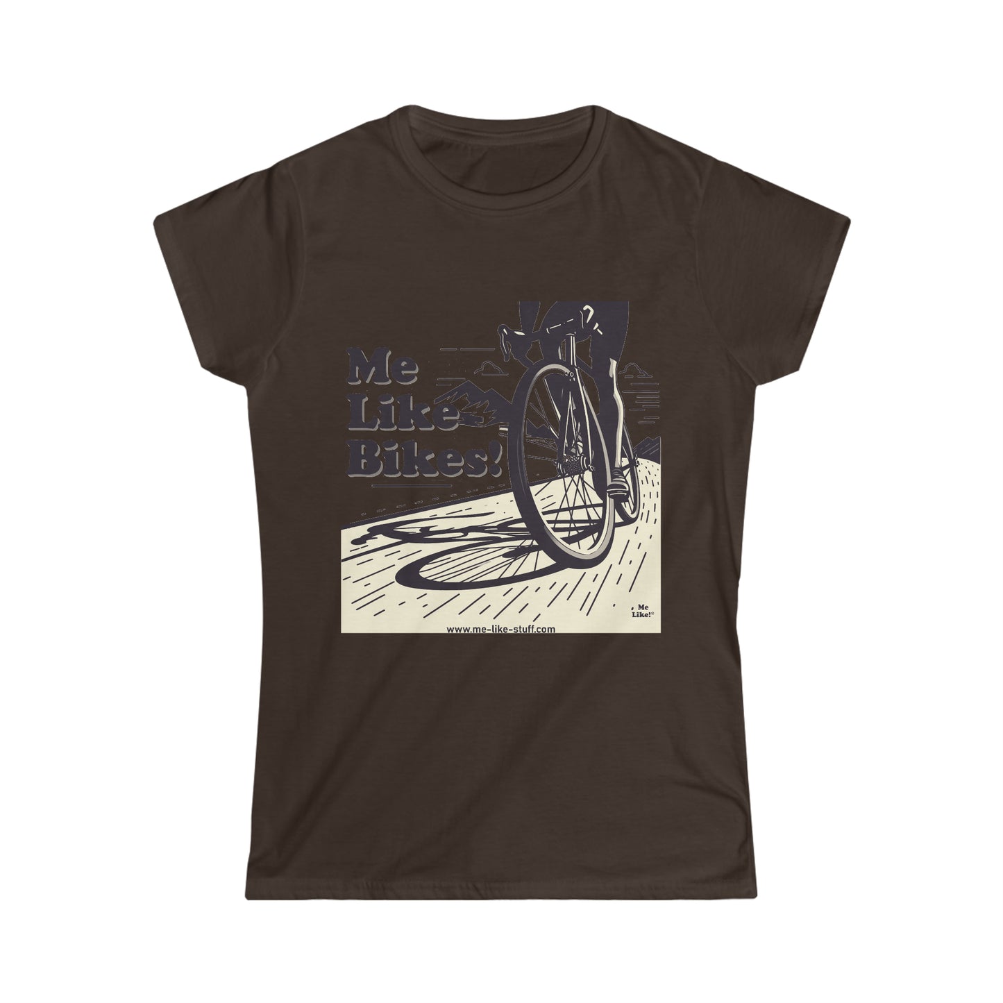 Women's Softstyle Tee - Me Like Bikes! (RB #2)