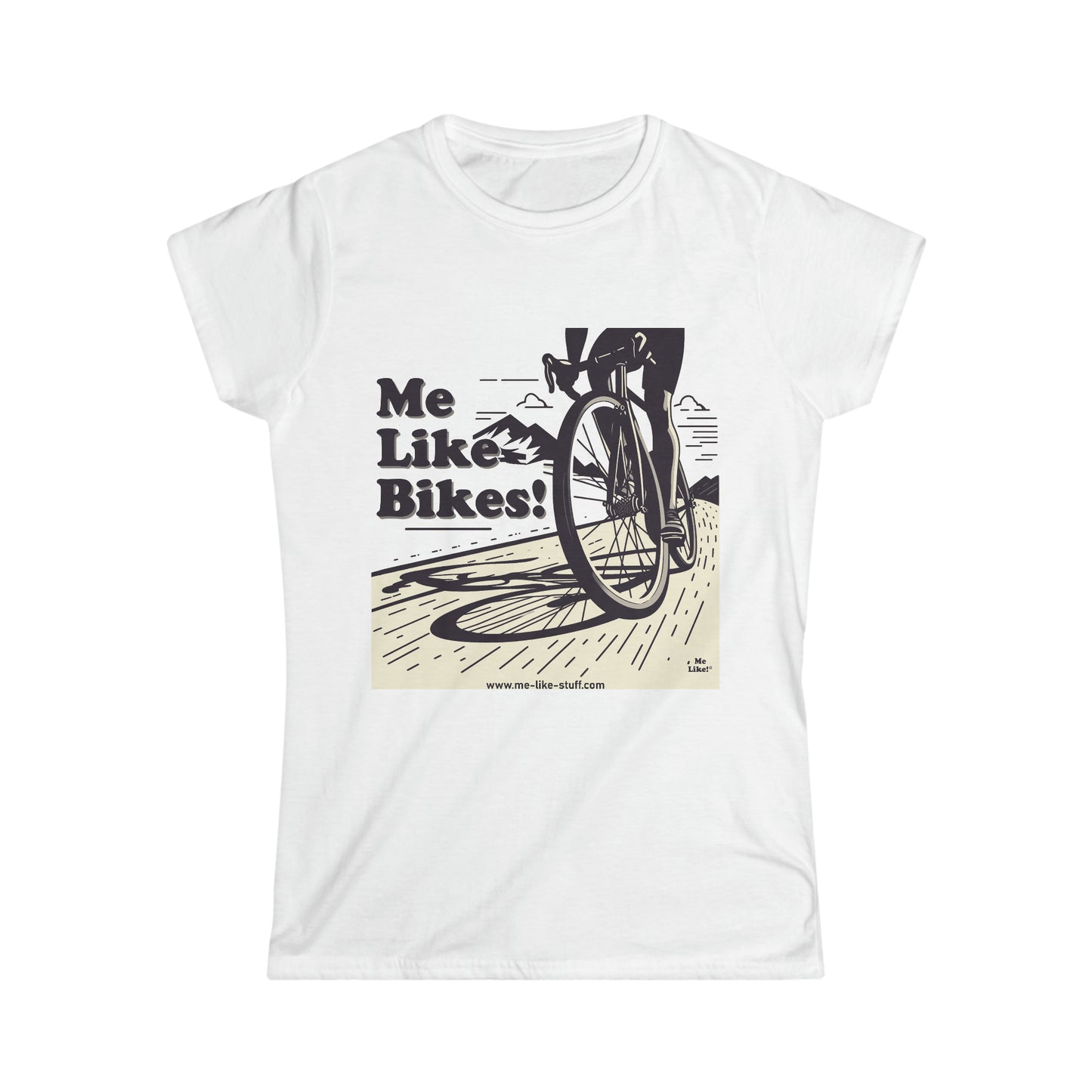 Women's Softstyle Tee - Me Like Bikes! (RB #2)