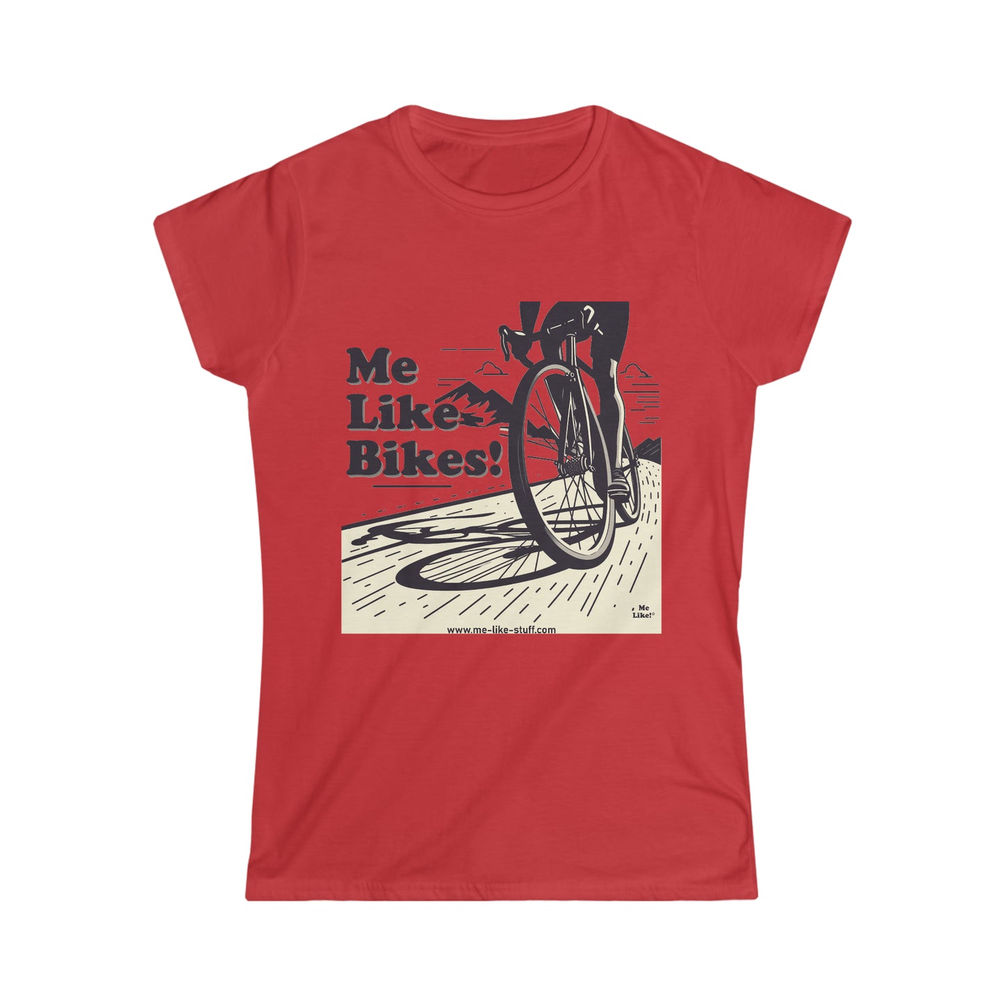 Women's Softstyle Tee - Me Like Bikes! (RB #2)