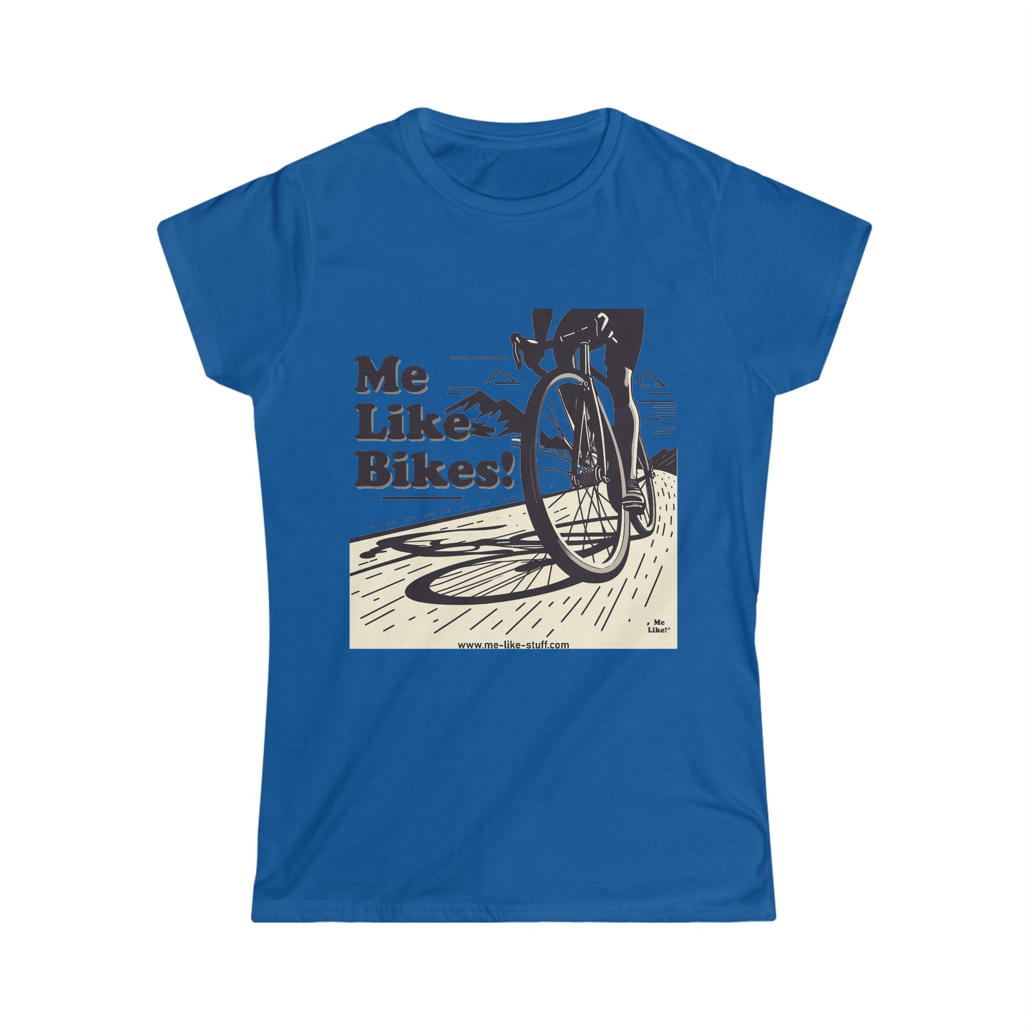 Women's Softstyle Tee - Me Like Bikes! (RB #2)