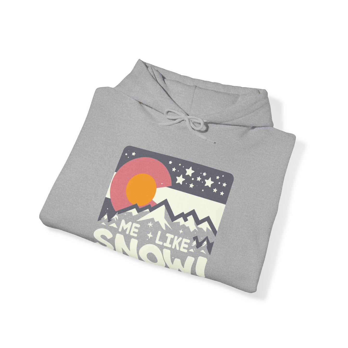 Me Like Snow! - Unisex Heavy Blend™ Hooded Sweatshirt - (Snow Colorado #1)