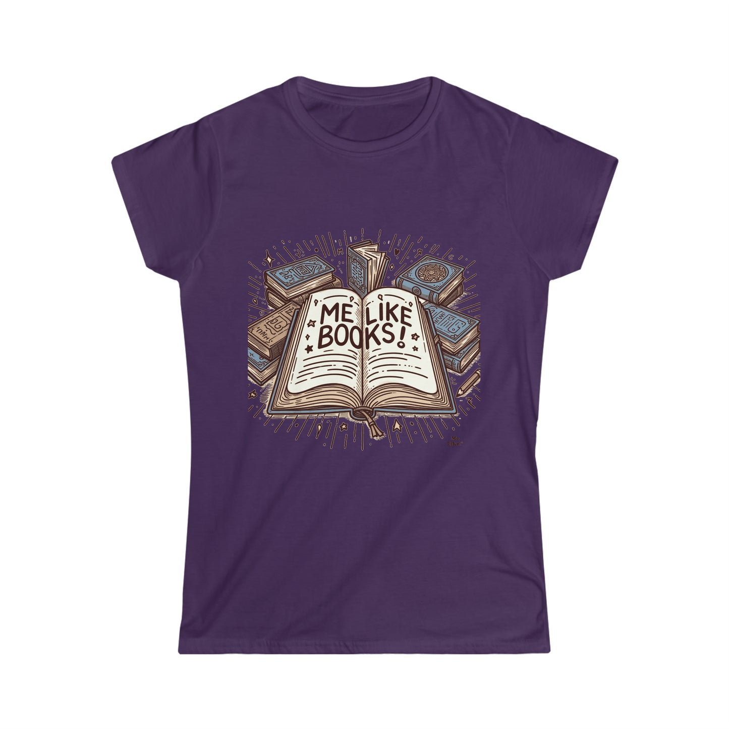 Me Like Books! - Women's Softstyle Tee -  (Books #1)