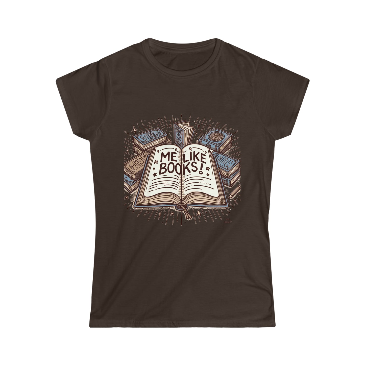 Me Like Books! - Women's Softstyle Tee -  (Books #1)