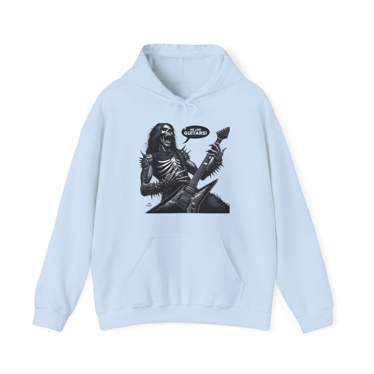 Me Like Guitars! - Unisex Hooded Sweatshirt - Heavy Metal #4