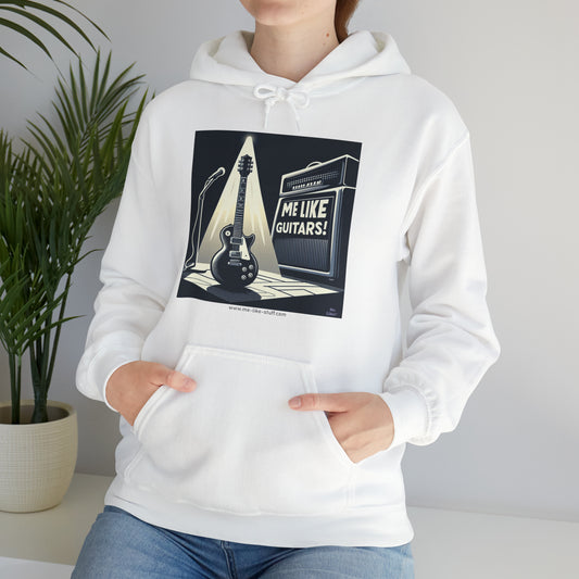 Unisex Heavy Blend™ Hooded Sweatshirt - Me Like Guitars! (Electric #1)