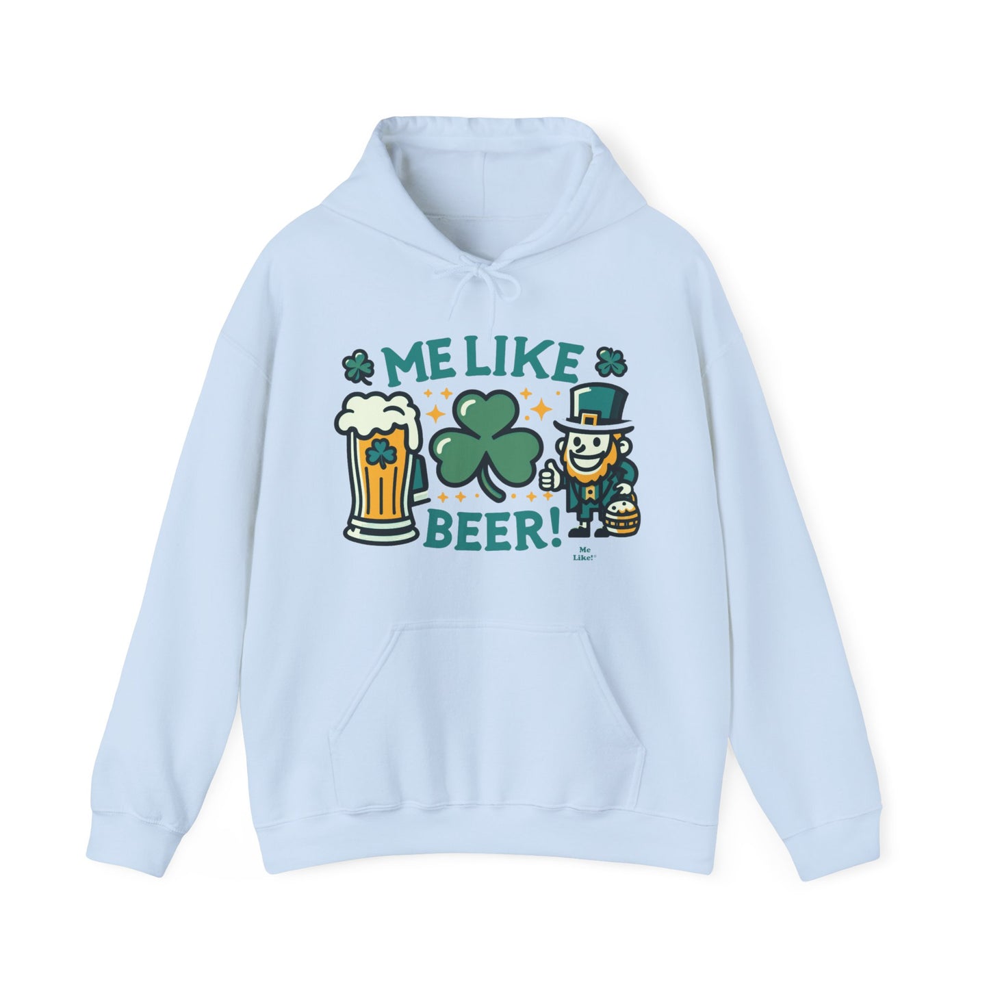 Me Like Beer! - Unisex Heavy Blend™ Hooded Sweatshirt - (St. Patrick's Day #1)