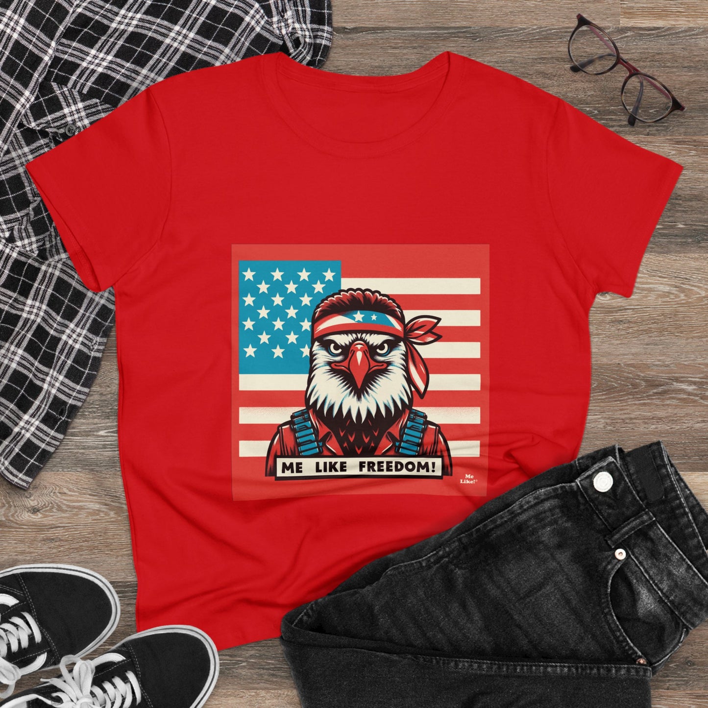 Me Like Freedom! - Women's Heavy Cotton Tee - (Freedom #3)