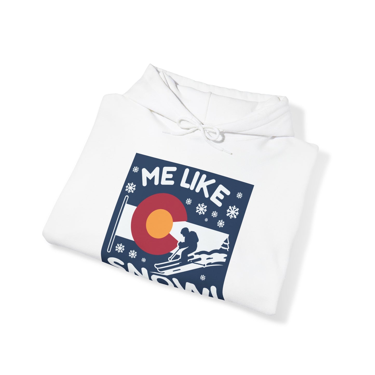 Me Like Snow! - Unisex Heavy Blend™ Hooded Sweatshirt - (Ski Colorado #2)