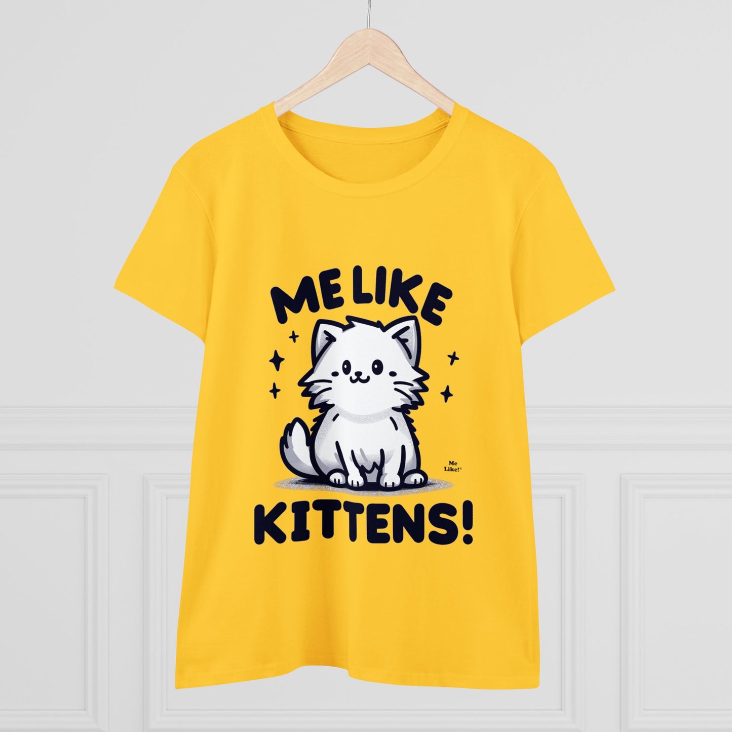 Me Like Kittens! - Women's Heavy Cotton Tee - (#1)