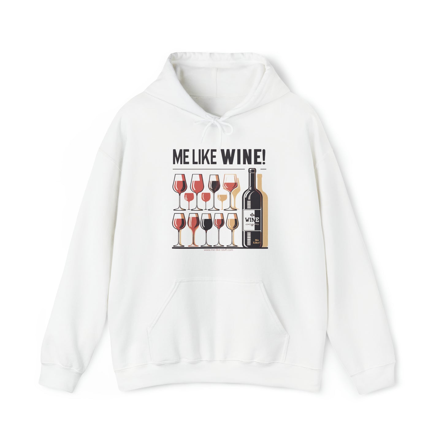 Unisex Heavy Blend™ Hooded Sweatshirt - Me Like Wine! (#1)