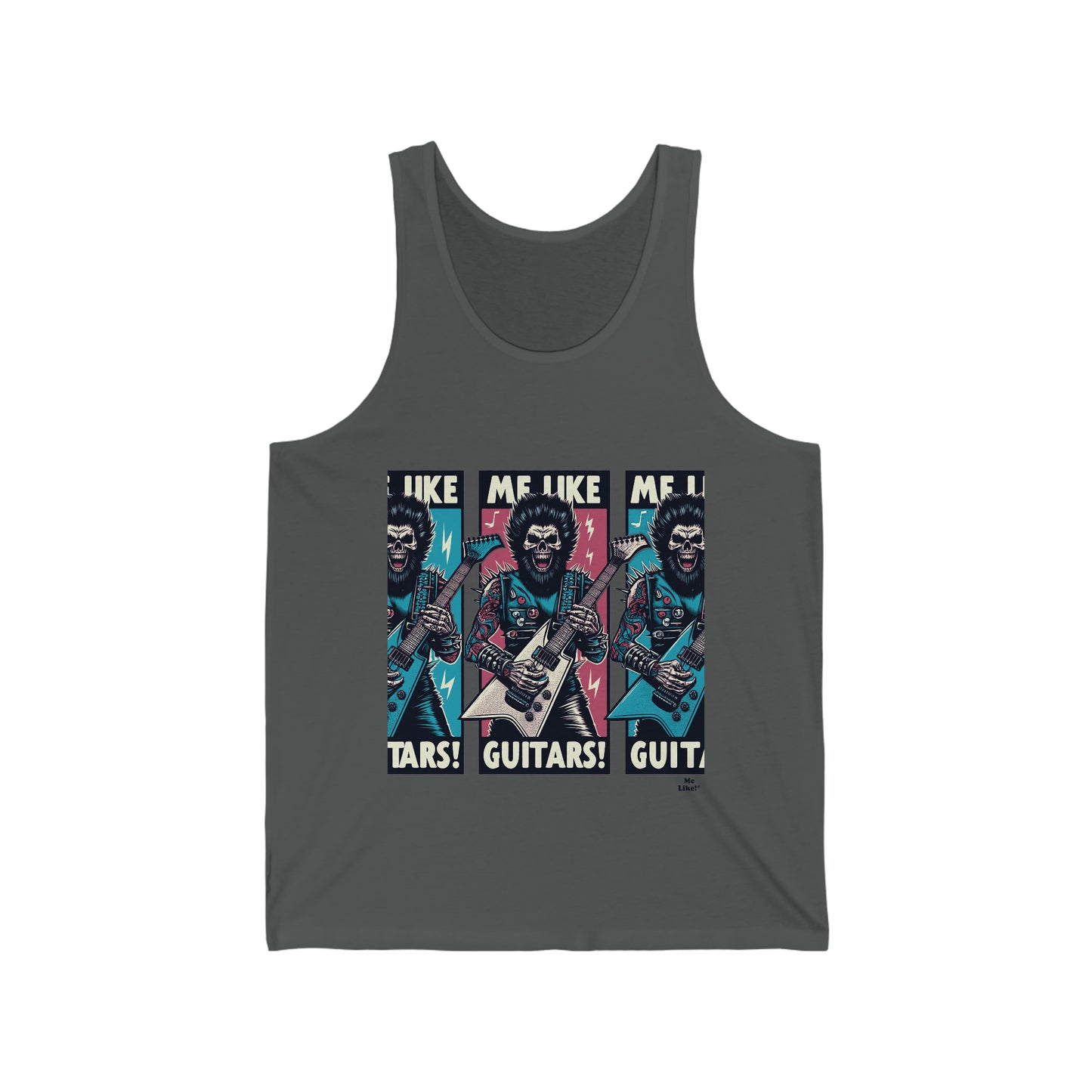 Me Like Guitars! - Unisex Jersey Tank - Heavy Metal #3