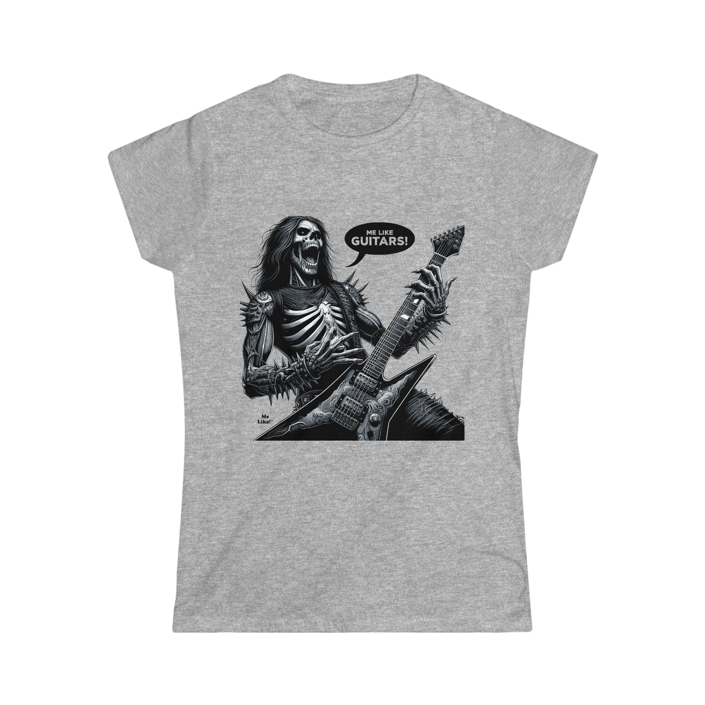 Me Like Guitars! - Women's Softstyle Tee - Heavy Metal #4