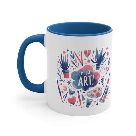 Me Like Art! - Accent Coffee Mug, 11oz - (Art #3)