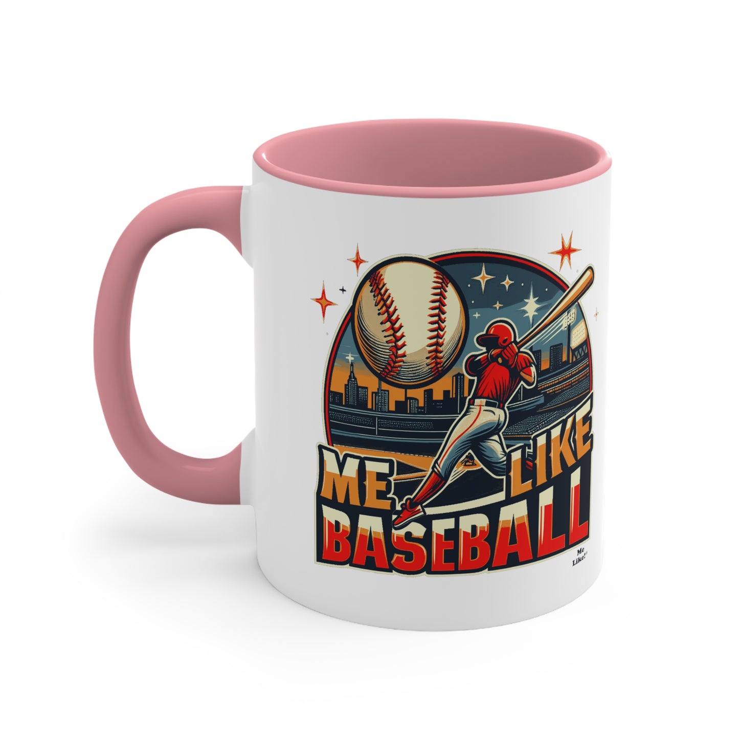 Me Like Baseball! - Accent Coffee Mug, 11oz - (Baseball #1)