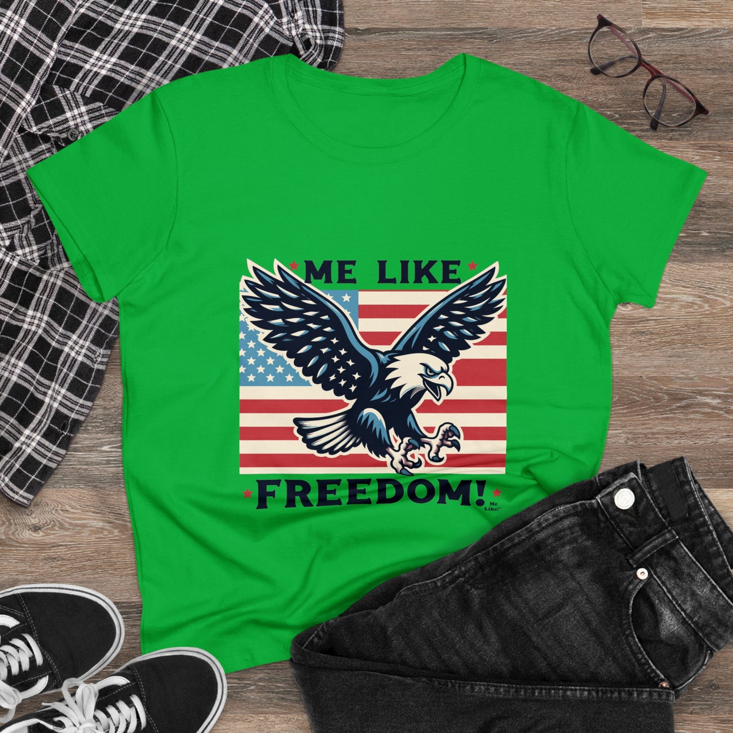 Me Like Freedom! - Women's Heavy Cotton Tee - (Freedom #2)