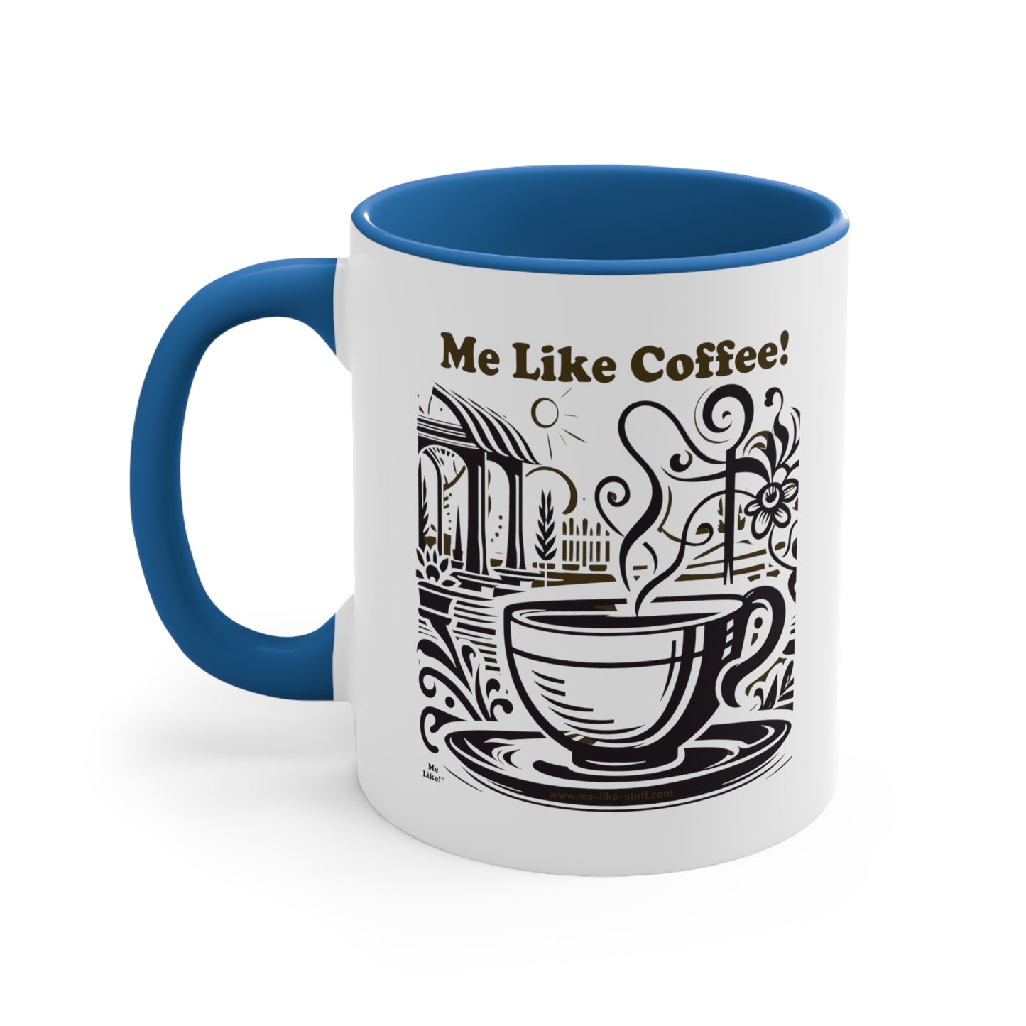 Accent Coffee Mug, 11oz - Me Like Coffee! (#3)