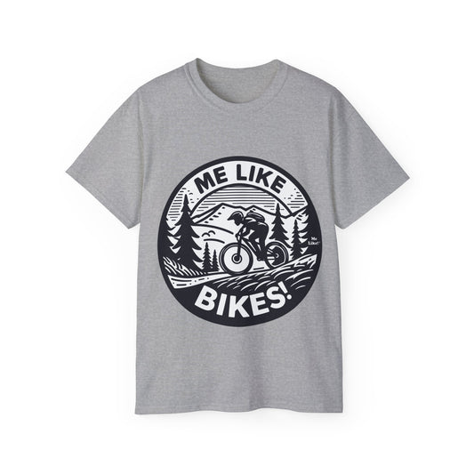 Me Like Bikes! - Unisex Ultra Cotton Tee - (Mountain Bike #4)