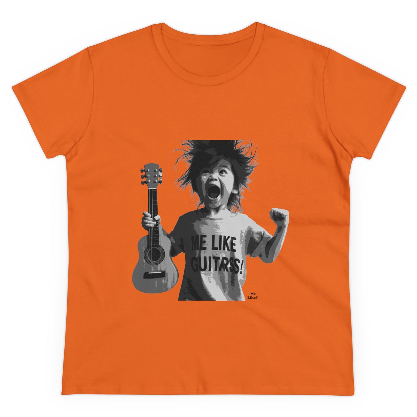 Me Like Guitars! - Women's Cotton Tee - Punk #1