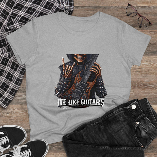 Me Like Guitars! - Women's Cotton Tee - Heavy Metal #2