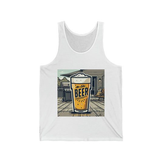 Unisex Jersey Tank - Me Like Beer! (#3)