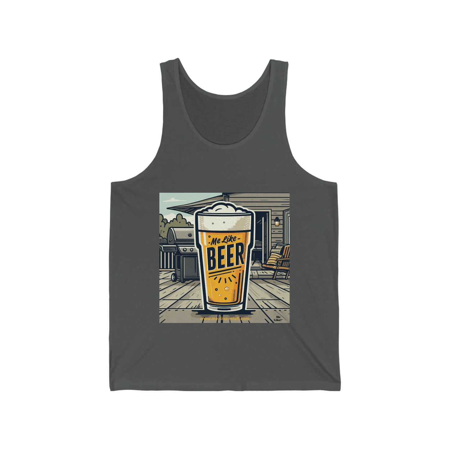 Unisex Jersey Tank - Me Like Beer! (#3)