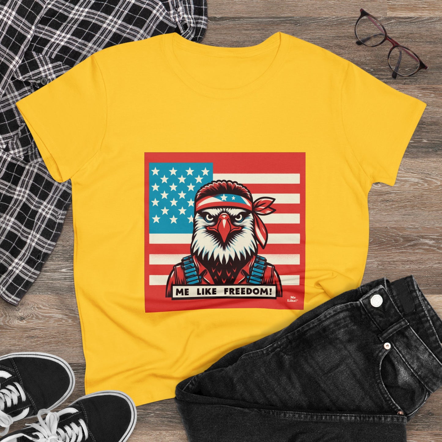 Me Like Freedom! - Women's Heavy Cotton Tee - (Freedom #3)