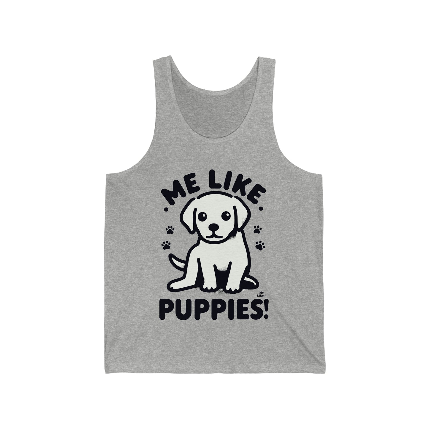 Me Like Puppies! - Unisex Jersey Tank - (#3)