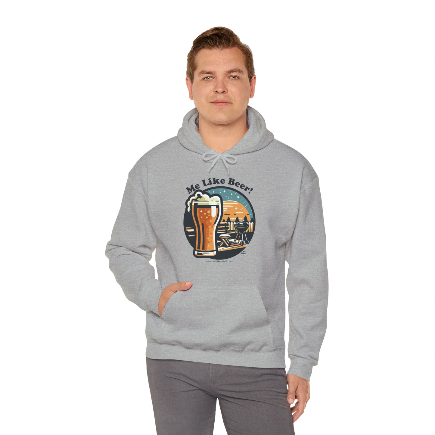 Unisex Heavy Blend™ Hooded Sweatshirt - Me Like Beer! (#2)