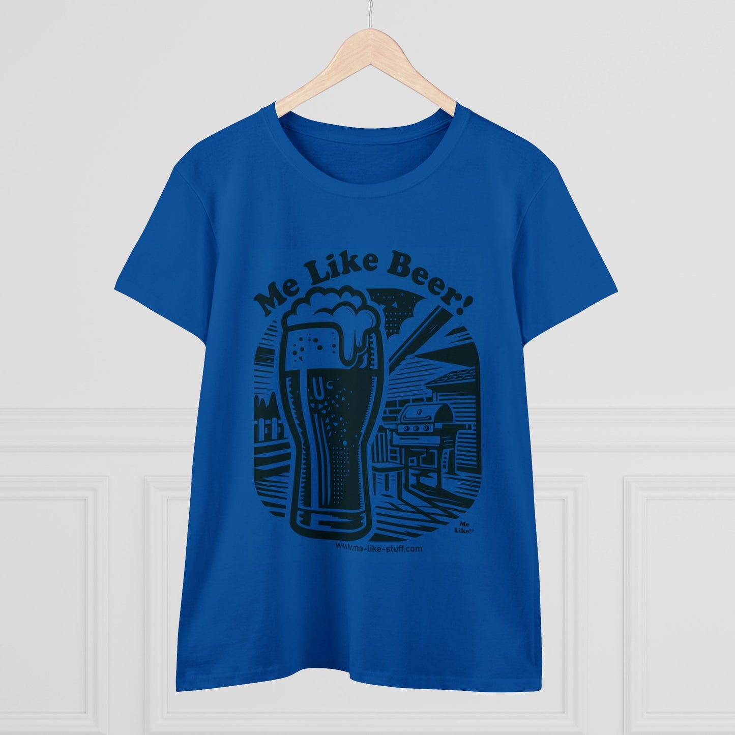 Women's Heavy Cotton Tee - Me Like Beer! (#1)