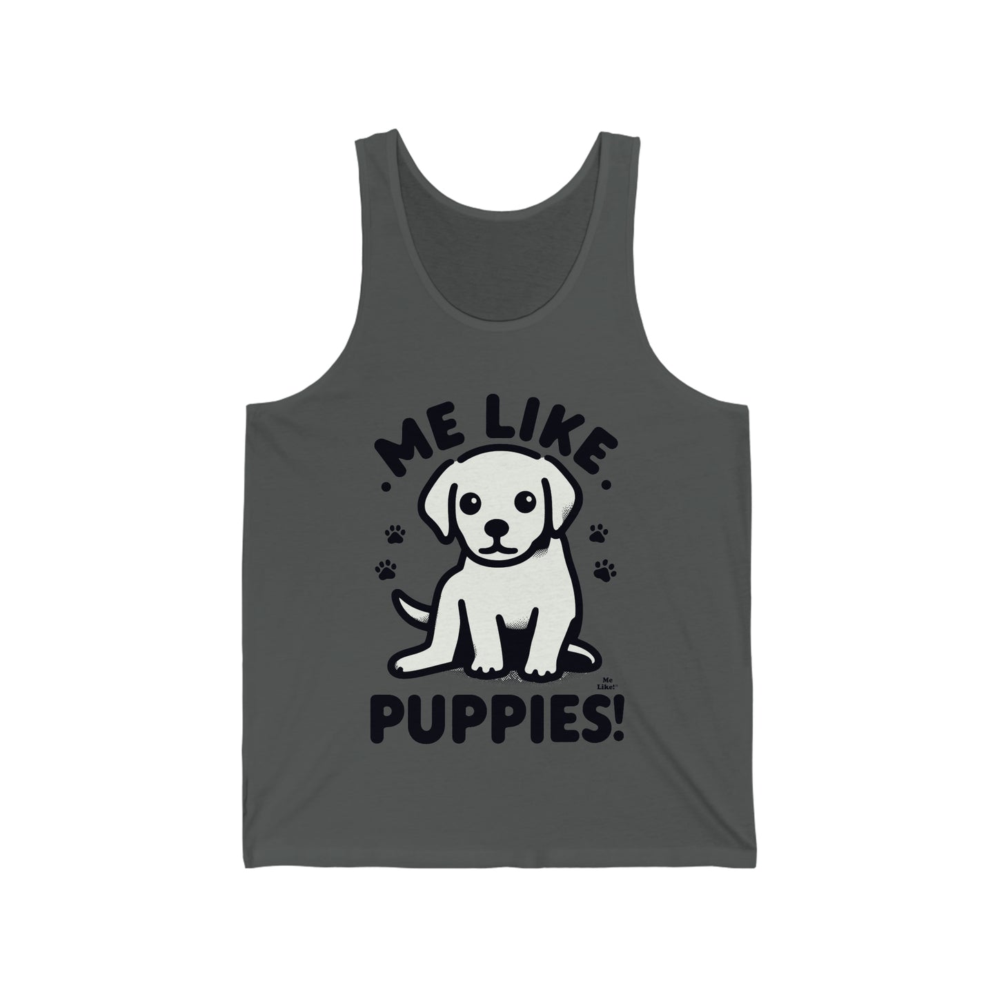 Me Like Puppies! - Unisex Jersey Tank - (#3)