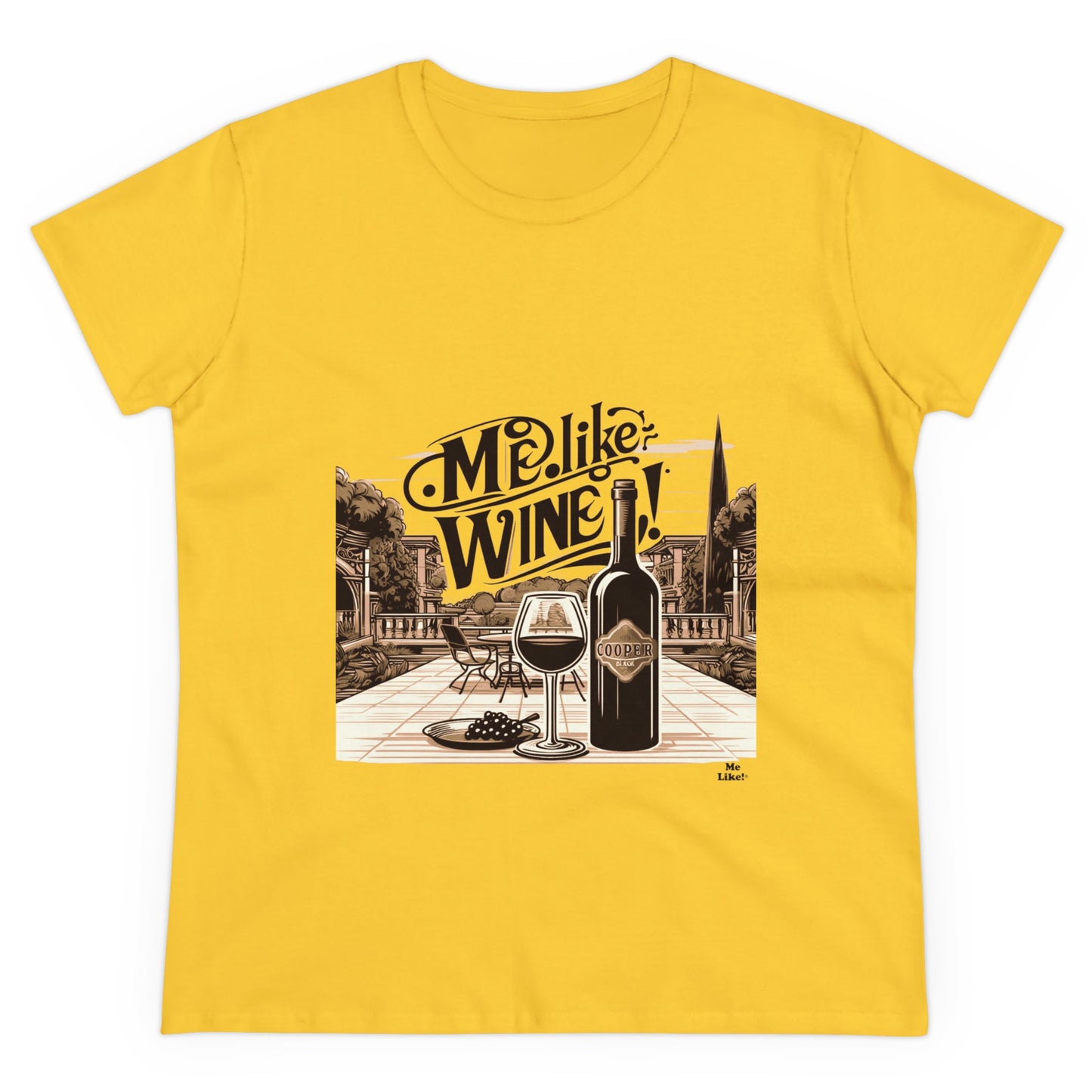 Women's Heavy Cotton Tee - Me Like Wine! (#4)