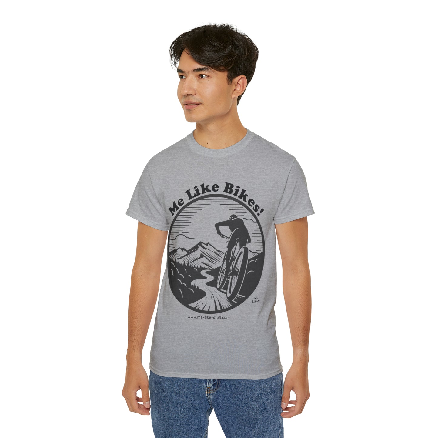 Unisex Ultra Cotton Tee - Me Like Bikes! (MB #1)