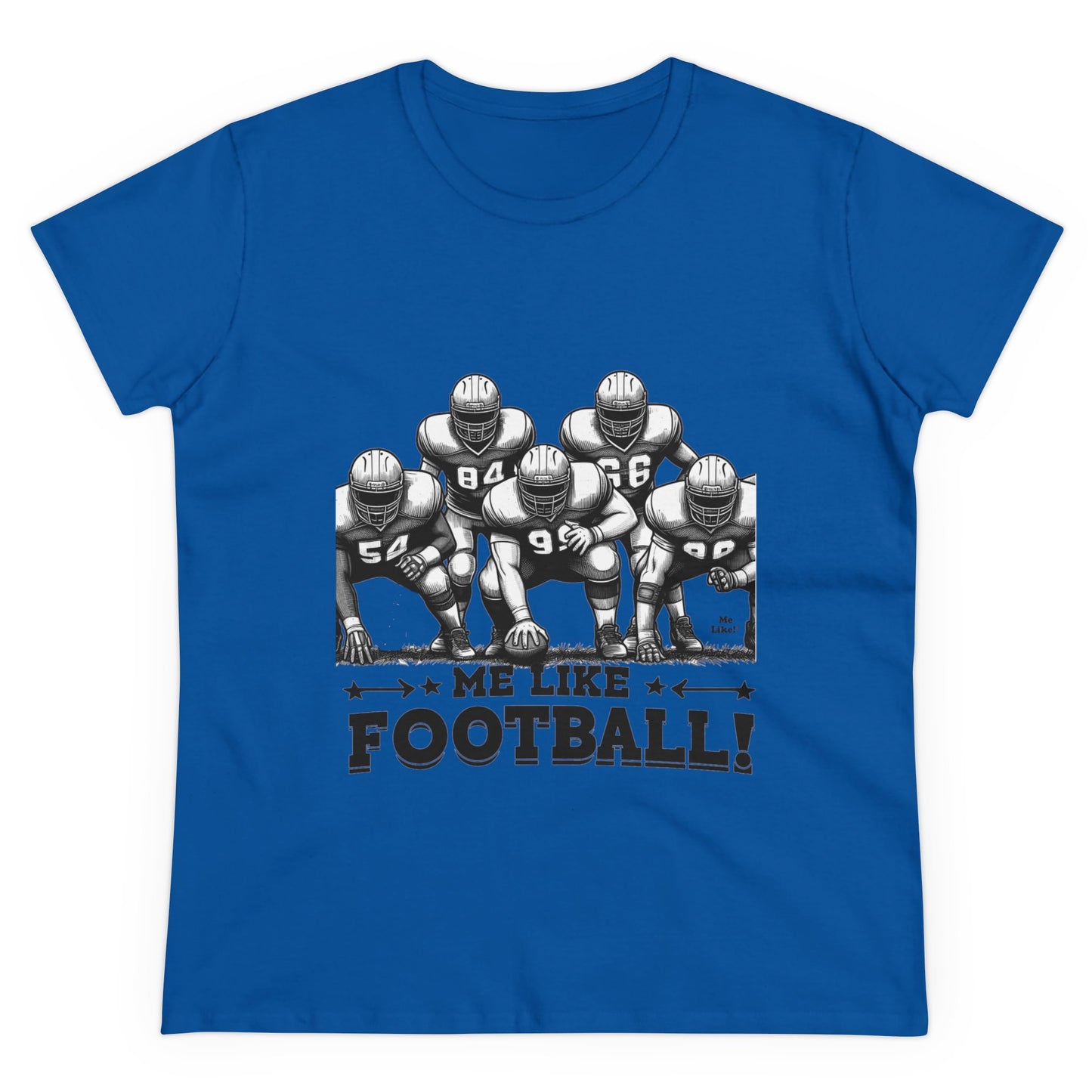 Me Like Football! - Women's Heavy Cotton Tee - (Football #2)