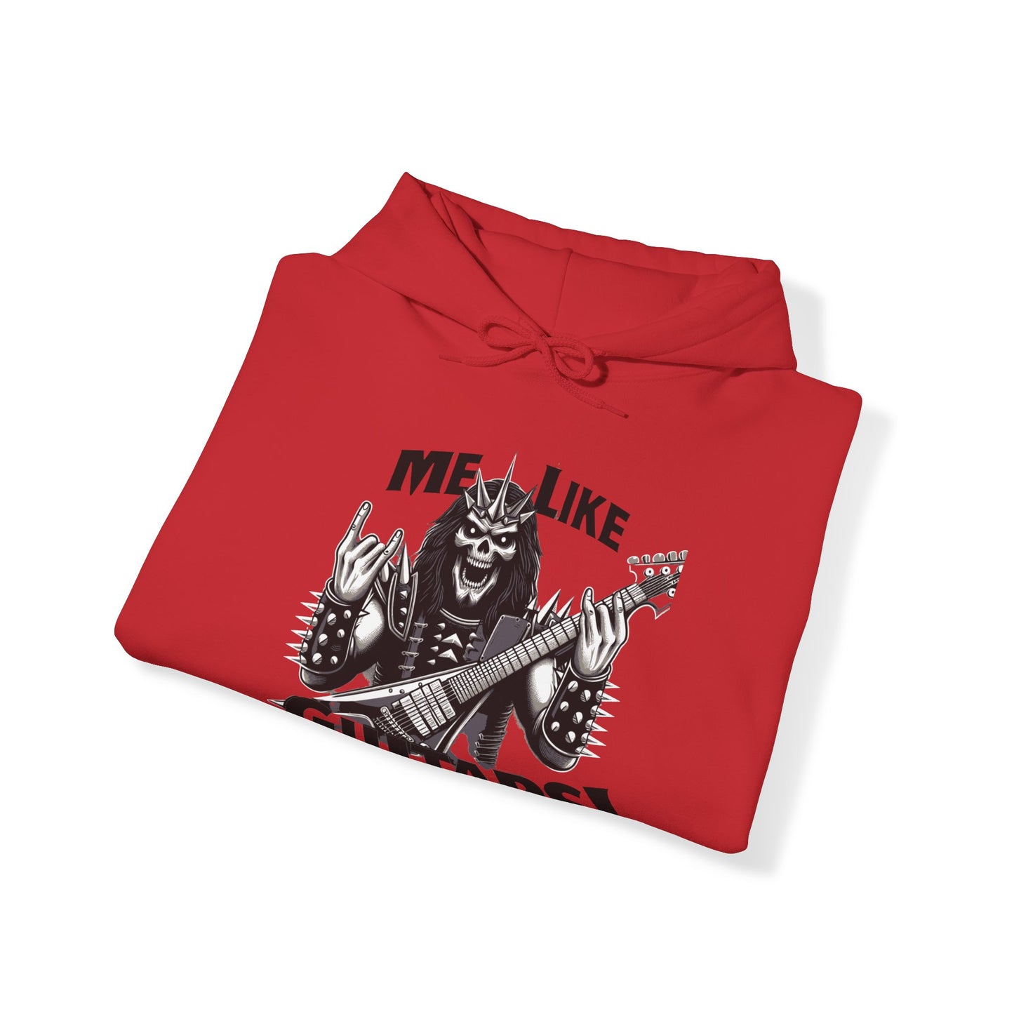 Me Like Guitars! - Unisex Hooded Sweatshirt - Heavy Metal #1